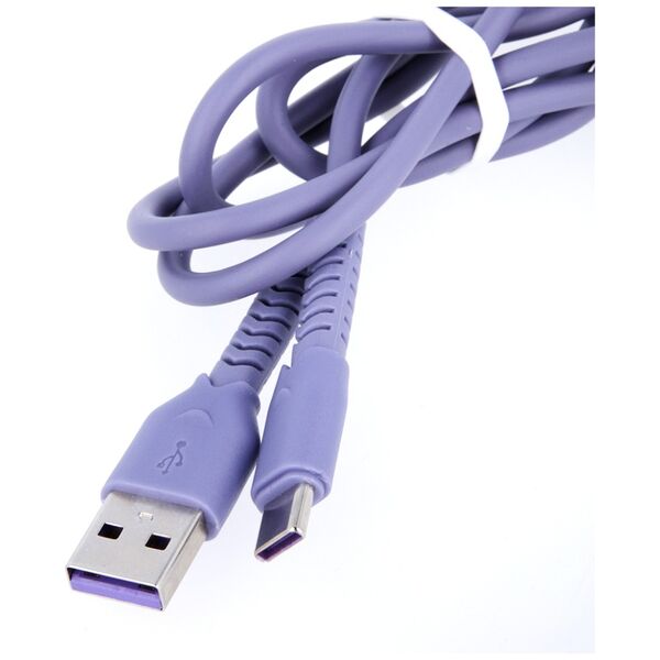 Maxlife MXUC-04 cable USB - USB-C 1,0 m 3A purple 5900495875211