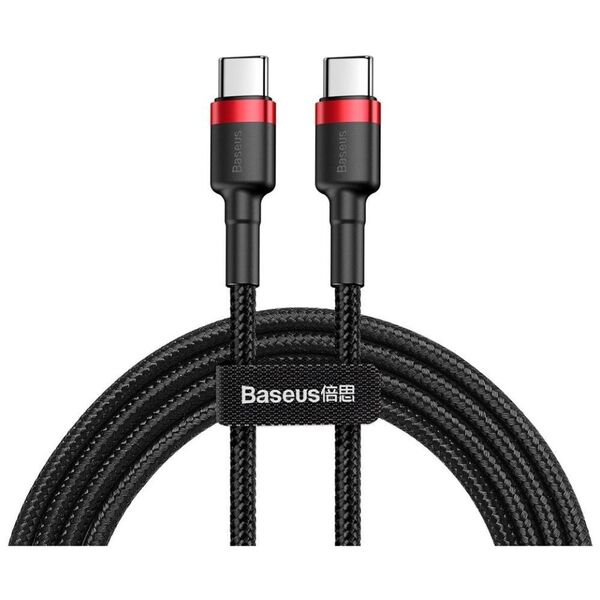 USB-C PD Baseus Cable Cafule PD 2.0 QC 3.0 60W 1m (black and red) 6953156285217