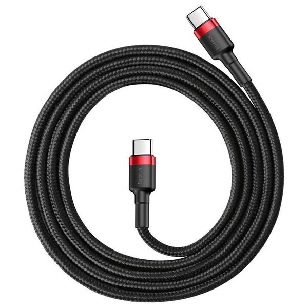 USB-C PD Baseus Cable Cafule PD 2.0 QC 3.0 60W 1m (black and red) 6953156285217