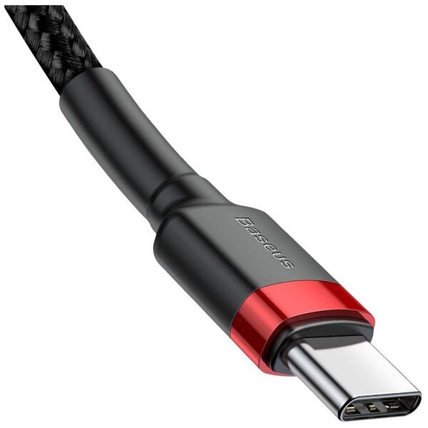 USB-C PD Baseus Cable Cafule PD 2.0 QC 3.0 60W 1m (black and red) 6953156285217