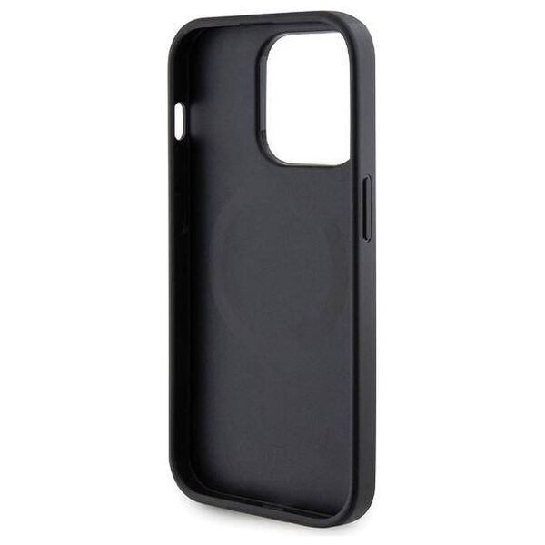 Original Case IPHONE 14 PRO Guess Hardcase Saffiano MagSafe (GUHMP14LPSAHMCK) black 3666339155742