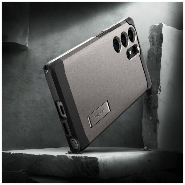Case SAMSUNG GALAXY S24 ULTRA Spigen Tough Armor Gunmeta gray 8809971221863