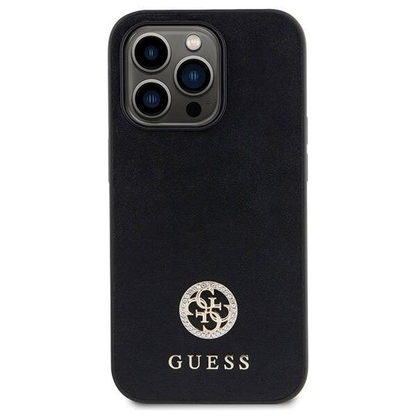 Original Case IPHONE 13 PRO MAX Guess 4G Strass Metal Logo (GUHCP13XPS4DGPK) black 3666339150679