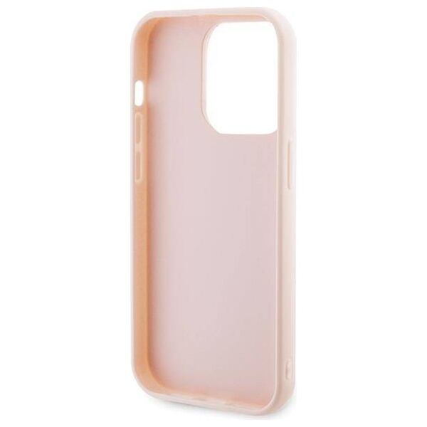 Original Case APPLE IPHONE 15 PRO Karl Lagerfeld Hardcase 3D Rubber Glitter Logo (KLHCP15L3DMBKCP) pink 3666339166496