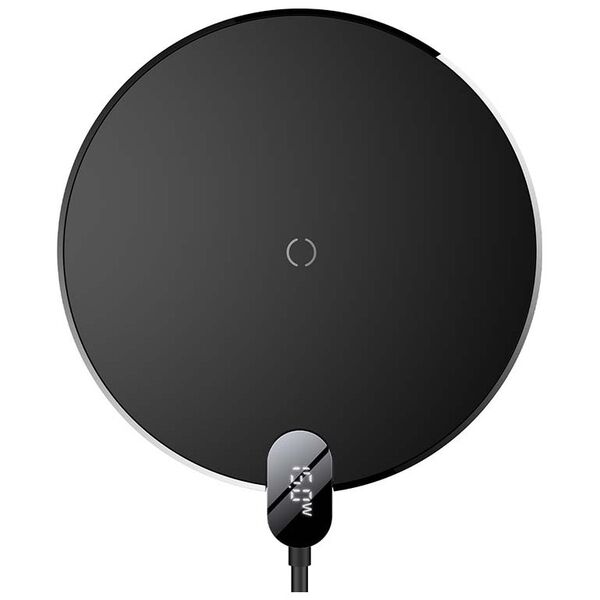 Inductive wireless charger Baseus Digital LED  15W (black) 6932172602208