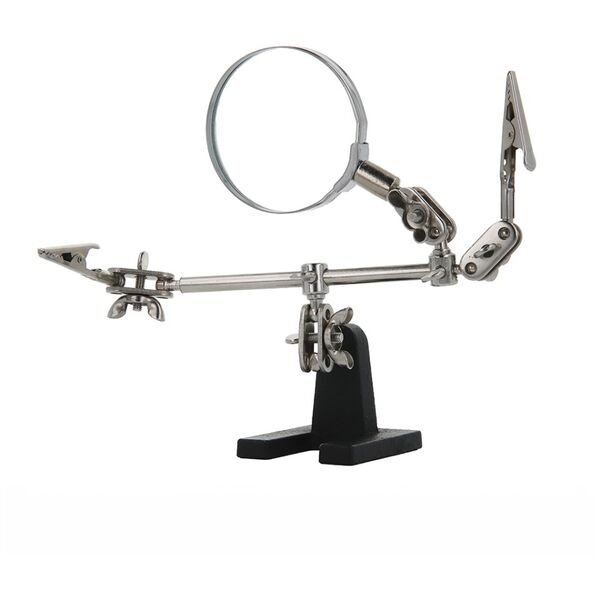 Soldering holder with magnifying glass 5907457772052