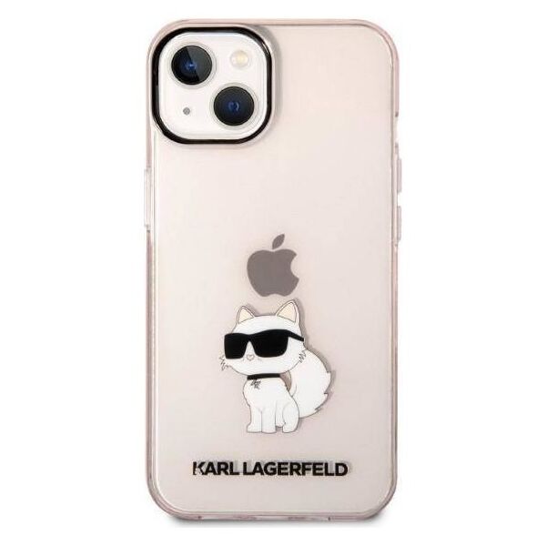 Original Case IPHONE 14 PLUS Karl Lagerfeld Hardcase Ikonik Choupette (KLHCP14MHNCHTCP) pink 3666339087173