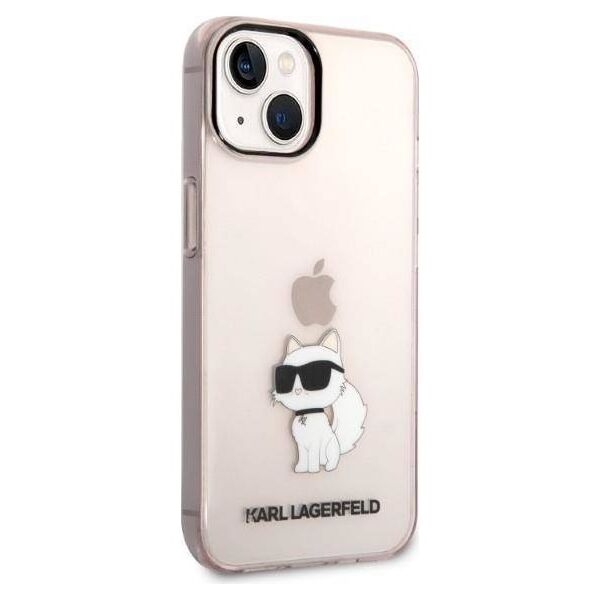Original Case IPHONE 14 PLUS Karl Lagerfeld Hardcase Ikonik Choupette (KLHCP14MHNCHTCP) pink 3666339087173
