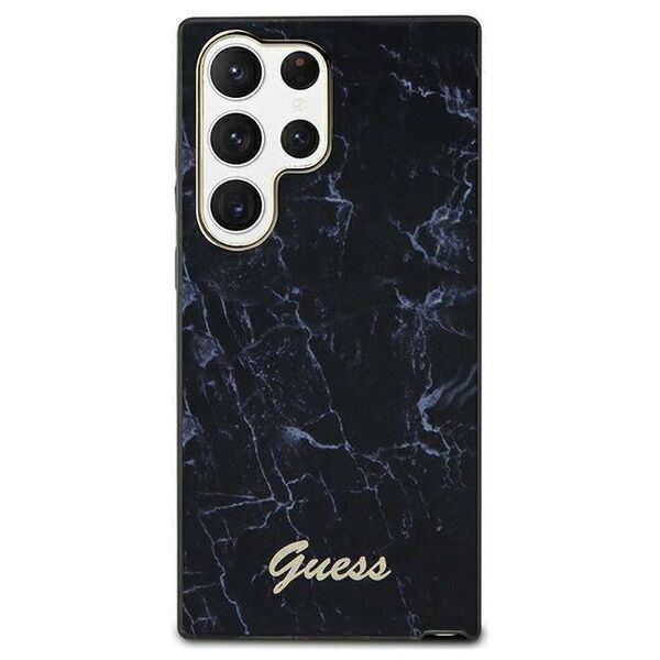 Original Case SAMSUNG GALAXY S23 ULTRA Guess Hardcase Marble (GUHCS23LPCUMAK) black 3666339117399