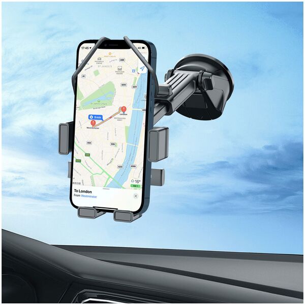Stand for car Earldom ET-EH246,with vacuum, Universal, Black - 17777 έως 12 άτοκες Δόσεις