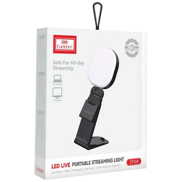 Ring light Earldom ET-ZP28, Black - 40370 έως 12 άτοκες Δόσεις