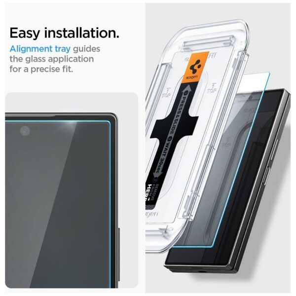Tempered Glass SAMSUNG GALAXY Z FOLD 6 Spigen Glas.tr "EZ Fit" 2-Pack Clear 8809971229074