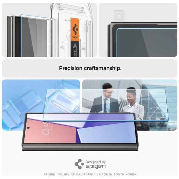 Tempered Glass SAMSUNG GALAXY Z FOLD 6 Spigen Glas.tr "EZ Fit" 2-Pack Clear 8809971229074