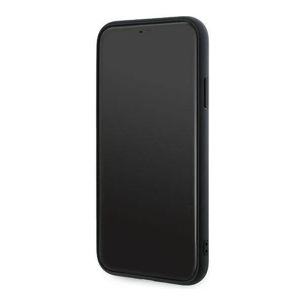 Original Case IPHONE 11 / XR Karl Lagerfeld Diagonal Quilted Script (KLHCP13LPQDSMGK) black 3666339252120