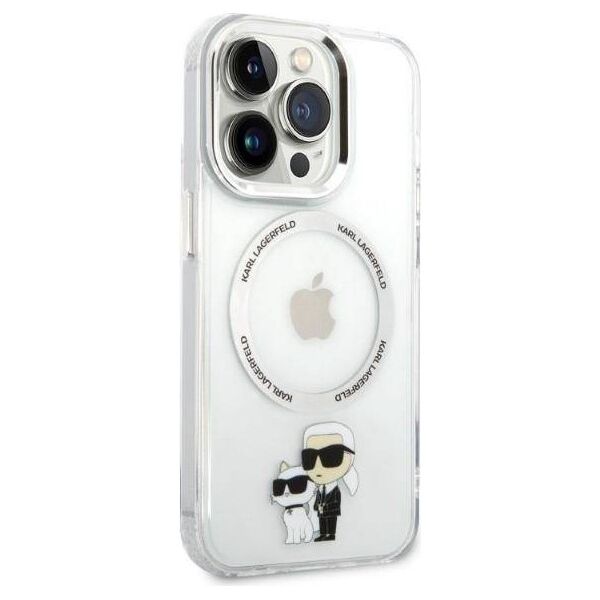 Original Case IPHONE 14 PRO Karl Lagerfeld Hardcase IML NFT Karl&Choupette Magsafe (KLHMP14LHNKCIT) transparent 3666339087623