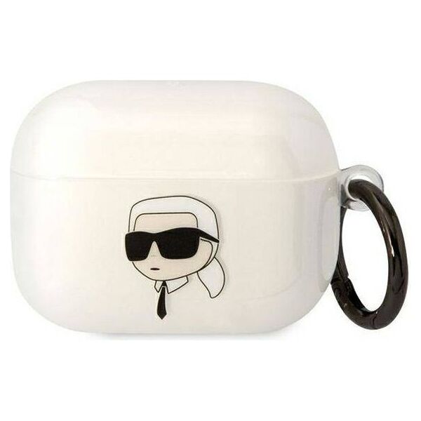 Original Case APPLE AIRPODS PRO Karl Lagerfeld Karl`s Head (KLAPHNIKTCT) transparent 3666339087999