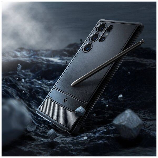Case SAMSUNG GALAXY S24 ULTRA Spigen Rugged Armor Matte black 8809971221719