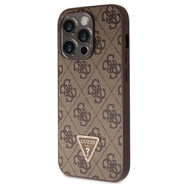 Original Case IPHONE 14 PRO Guess Hardcase Crossbody 4G Metal Logo (GUHCP14LP4TDSCPW) brown 3666339146924