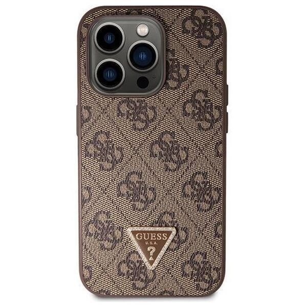 Original Case IPHONE 14 PRO Guess Hardcase Crossbody 4G Metal Logo (GUHCP14LP4TDSCPW) brown 3666339146924