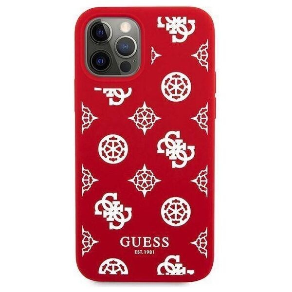 Original Case IPHONE 12 PRO MAX Guess Hard Case Peony Collection (GUHCP12LLSPEWRE) red 3666339004019