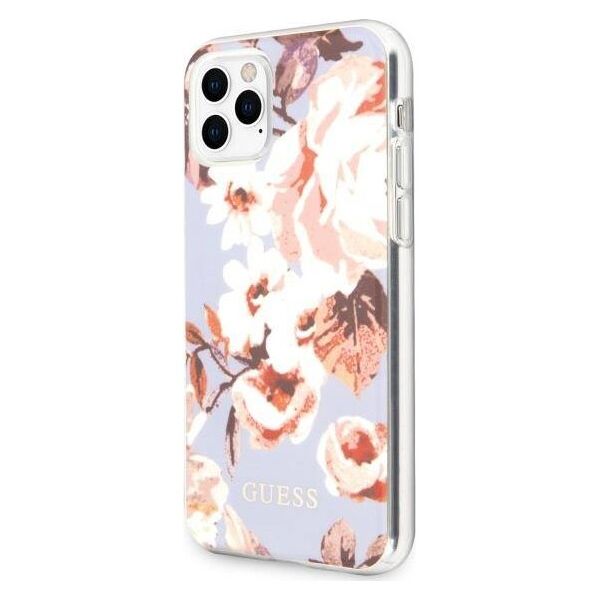 Original Case IPHONE 11 PRO MAX Guess N°2 Flower Collection (GUHCN65IMLFL02) purple 3700740475553