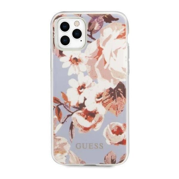 Original Case IPHONE 11 PRO MAX Guess N°2 Flower Collection (GUHCN65IMLFL02) purple 3700740475553