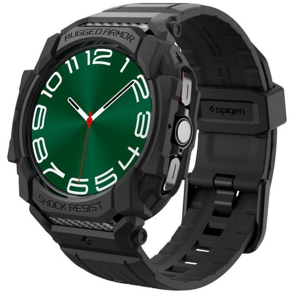Strap for SAMSUNG GALAXY WATCH 7 (44 MM) Spigen Rugged Armor "Pro" Matte black 8809971233002