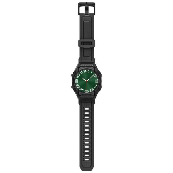 Strap for SAMSUNG GALAXY WATCH 7 (44 MM) Spigen Rugged Armor "Pro" Matte black 8809971233002
