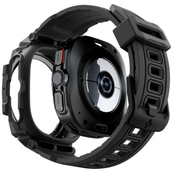 Strap for SAMSUNG GALAXY WATCH 7 (44 MM) Spigen Rugged Armor "Pro" Matte black 8809971233002
