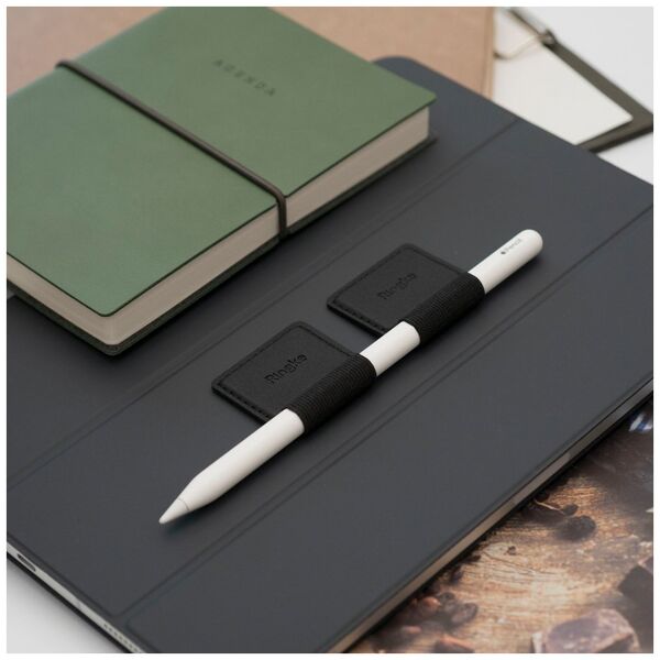 Ringke Ringke - Pen Holder (5 pack) - Ecological Leather, Textile, Elastic - Black 8809659043909 έως 12 άτοκες Δόσεις