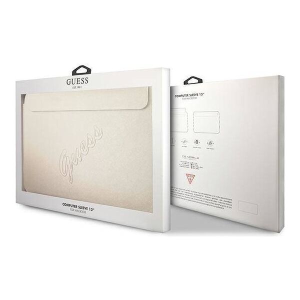 Original Case Sleeve Guess Saffiano Script (GUCS13PUSASLG) gold 3666339005269