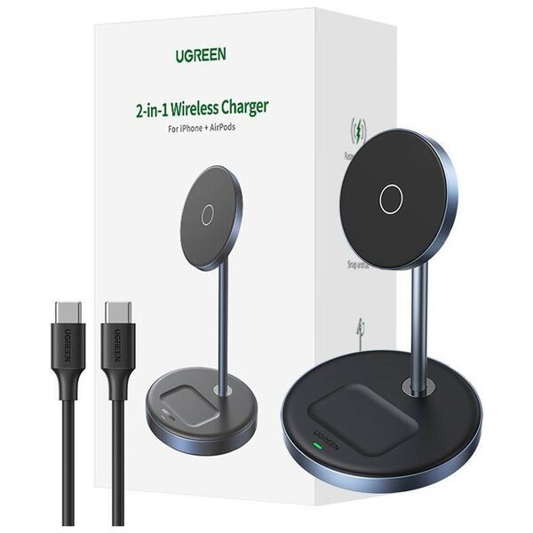 Wireless charger 2in1 UGREEN 90668 6957303896684