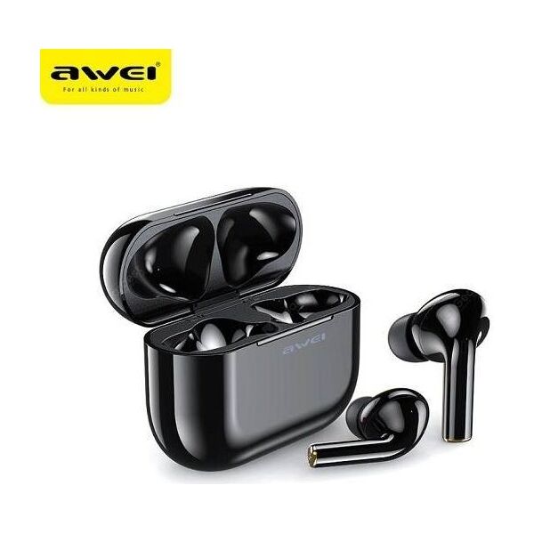 Bluetooth 5.0 TWS Headphones + AWEI Docking Station (T29) black 6954284054393