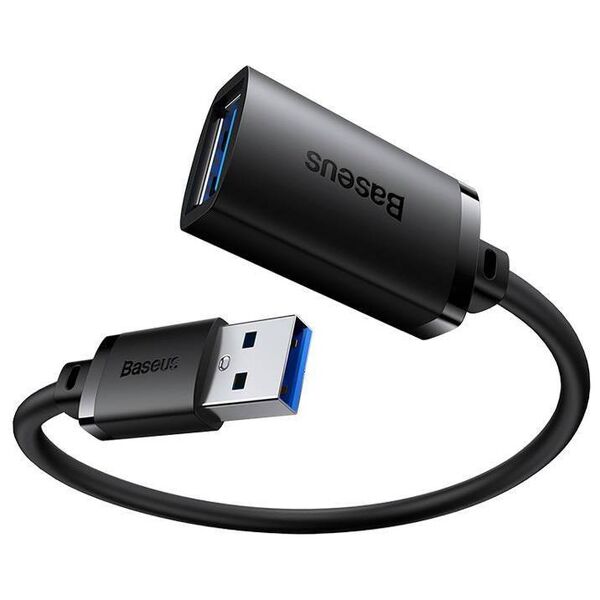 USB 3.0 Extension cable Baseus male to female, AirJoy Series, 5m (black) 6932172630393
