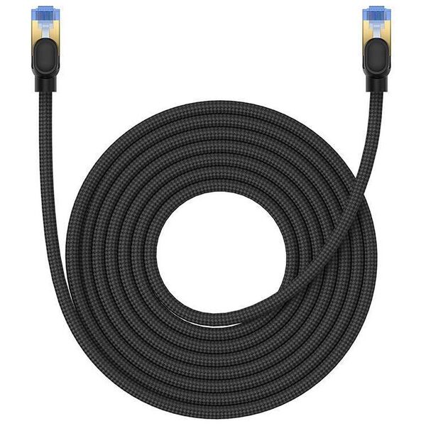 Braided network cable cat.7 Baseus Ethernet RJ45, 10Gbps, 8m (black) 6932172646622
