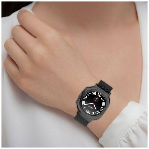 Strap for SAMSUNG GALAXY WATCH ULTRA (47MM) Tech-Protect Milaneseband black 5906302312351