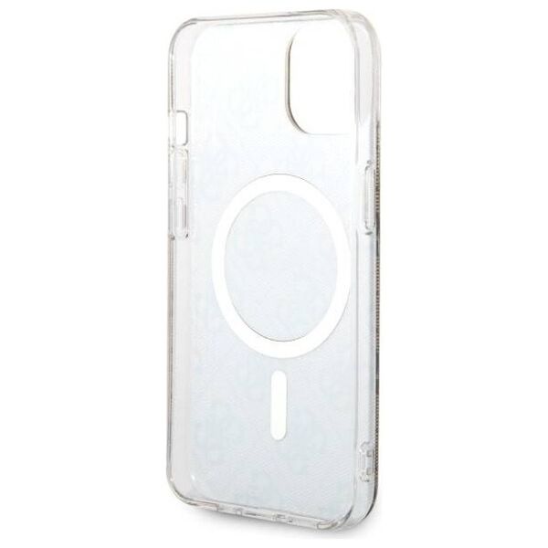Original Case IPHONE 14 Guess Hardcase 4G Printed Stripe MagSafe (GUHMP14SP4RPSW) brown 3666339119775