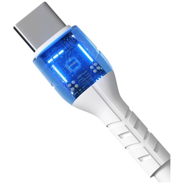 Devia cable Kintone EC151 USB-C - USB-C 1,0 m 3A white set 30 pcs 6938595379550