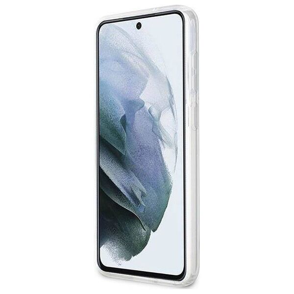 Original Case SAMSUNG GALAXY S23 Guess Hardcase Marble (GUHCS23SPCUMAH) white 3666339117405