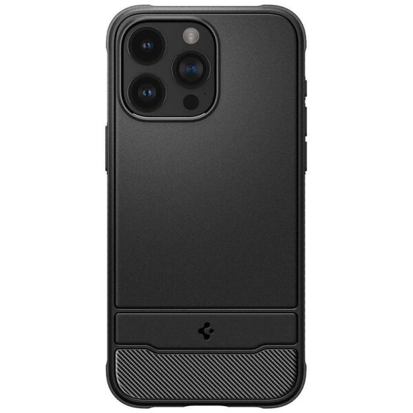 Case APPLE IPHONE 15 PRO Spigen Rugged Armor MagSafe Matte black 8809896750349