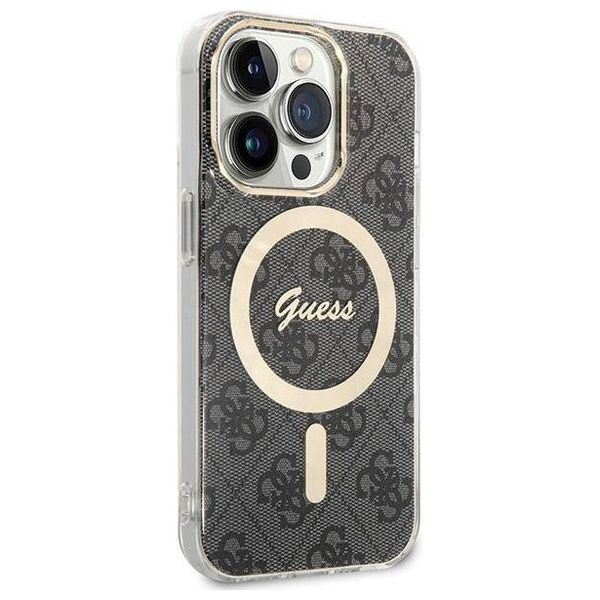 Original Case APPLE IPHONE 15 PRO Guess Hardcase IML 4G MagSafe black 3666339194567