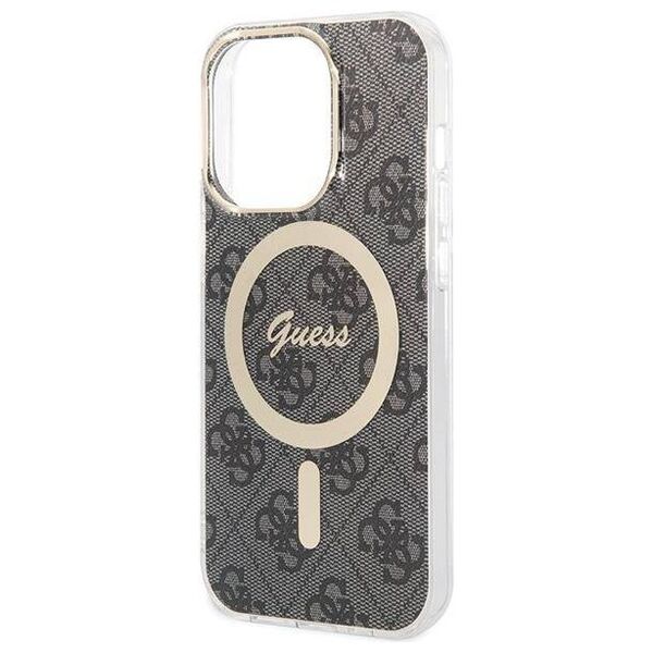 Original Case APPLE IPHONE 15 PRO Guess Hardcase IML 4G MagSafe black 3666339194567