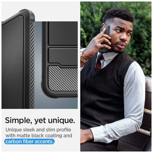 Case SAMSUNG GALAXY S24 Spigen Rugged Armor Matte black 8809971222242