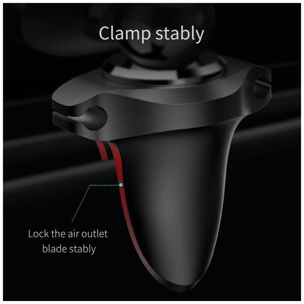 Baseus car holder magnetic with cable clip black new2 air vent 6932172648763
