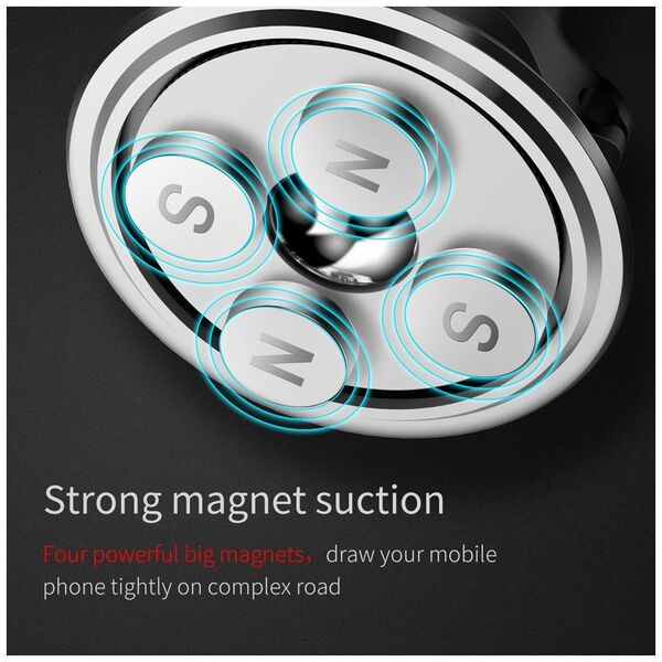 Baseus car holder magnetic with cable clip black new2 air vent 6932172648763