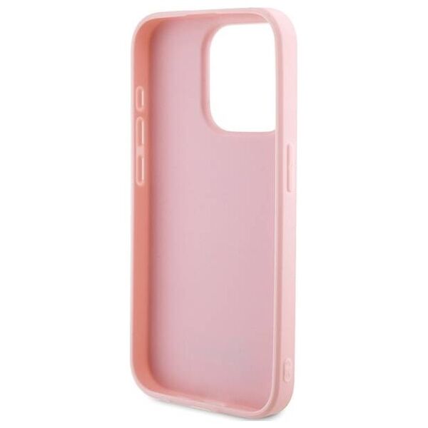 Original Case IPHONE 14 PRO Guess Hardcase Saffiano Iridescent Script (GUHCP14LPSAIRSP) pink 3666339224769