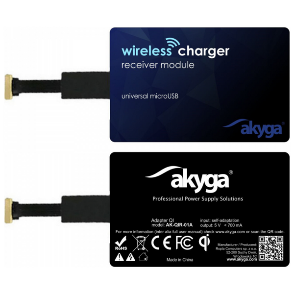 AKYGA Adapter QI AK-QIR-01A microUSB 5901720132765