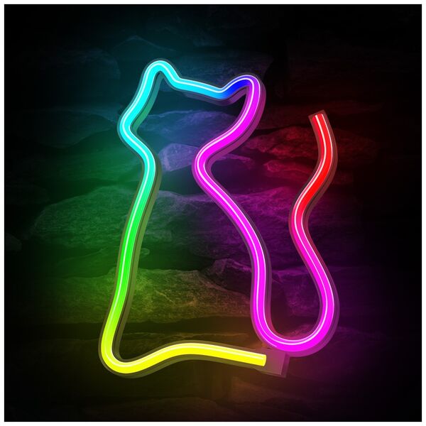 Neon LED RGB CAT FLRN03 + RC Forever Light 5900495398079
