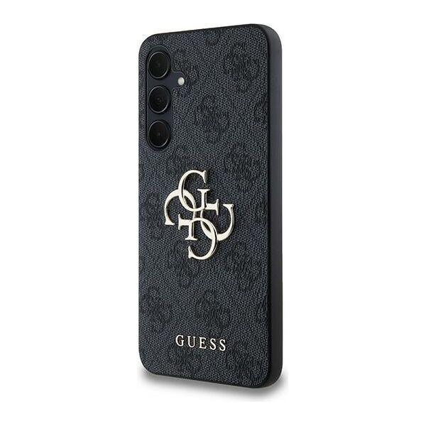 Guess case for Samsung Galaxy A35 GUHCSA354GMGGR black HC PU big 4G metal logo 3666339259563