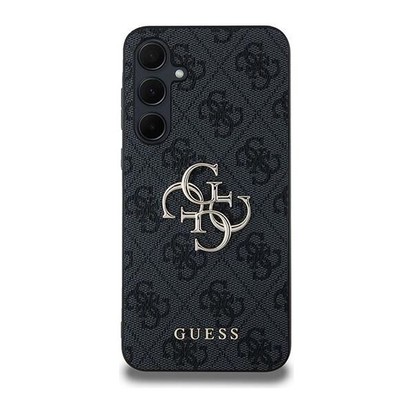 Guess case for Samsung Galaxy A35 GUHCSA354GMGGR black HC PU big 4G metal logo 3666339259563